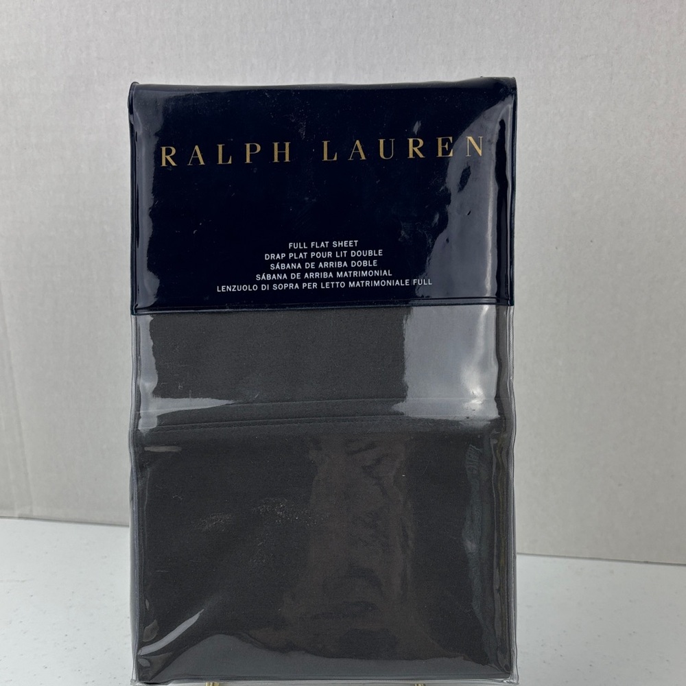 Ralph Lauren Gray Full Flat Sheet
